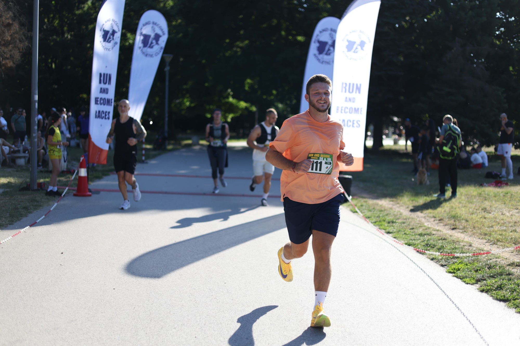 Finishing the Run and Become Sunrise 10K